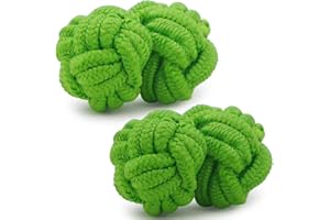 HONEY BEAR 1 Paar Herren/Damen Seide Stoff Knoten Seidenknoten Manschettenknöpfe für Hemd/Kleid