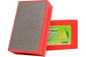 BSRTTOOL Diamond Hand Polishing Pads 200 Grit Sanding Tile Stone Marble Concrete Ceramics Granite Glass Wet Dry 1PCS 200