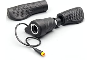 HUDAMZKY Bici elettrica Sinistra 76X Mezza Torsione Acceleratore 24V 36V 48V 60V 72V Impermeabile/SM Connettore per Bici Elettrica o Scooter Elettrico Pieghevole