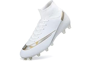 IFIKK Chaussures de Football Homme Mixte Enfant Foot Professionnel Antidérapant Athlétisme Entrainement Chaussures de Sport Adolescents High Top Chaussures de Foot