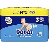 Dodot Baby-Dry Diapers, Size 3 (6-10 kg), 84 Nappies, One Night Up To 100% Leak Free