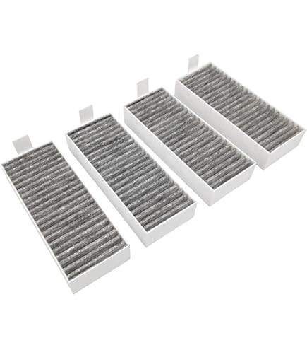 AIR2GO Set Da 4 Filtri Ai Carboni Attivi Per Cappe Neff E Bosch – Ricambio Per CleanAir 17004806, Z821VR0, HEZ9VRUD0, HZ9VRCR0, 194x75x35 Mm