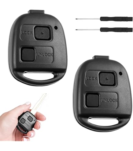 Guscio Custodia Chiave Auto 2 Pulsanti Per Toyota Yaris Corolla RAV4 Prado, Aftermarket, UK