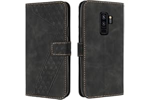 OKZone Cover per Samsung Galaxy S9 Plus, Custodia in Pelle Samsung S9 Plus, Antiurto Cover a Libro Galaxy S9 Plus Magnetica Portafoglio Folio PU Pelle Flip Caso con Wallet Case Cover (Nero)