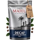 Coffee in Decaffeinated Bean 1 kg, Methodo Swiss Water, Beans Blend Arabica-Robusta, Aromatic Coffee with Artisan Roast Every