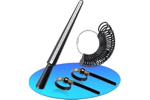 FLYWAVE Kit di Misurazione Delle Dimensioni Dell'anello, Fasce di Misurazione Dell'anello, Strumenti di Misurazione Dell'anello, Misuratori di Dimensioni Dell'anello per il Regno Unito e Gli Stati Uniti