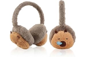 FYting Ohrenwärmer Kinder Mädchen,Ohrenschützer Kinder Winter,Plüschweicher Ohrwärmer, Verstellbarer Kopfumfang, für Weihnachten, Geburtstag, Urlaubs Geschenk（Rosa Erdbeere）