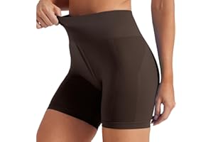 Friptspyg Donna Short da Ginnastica Effetto Push-up Adatti per Ciclismo con Vita Alta Senza Cuciture Perfetti per Allenamenti Fitness Corsa e Sport
