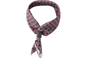 WANYING Pañuelopara Hombre con Lazo de Cuero Pañuelo Multifuncional Pañuelo de Cuello Pañuelo para la Cabeza Nicki Pañuelo Bandana Vintage Retro 60x60 cm