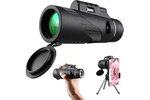 GAGAAL 40x60 Monocular-Telescope High Powered Monocular for Adults Monocular for Smartphone Adapter Monocular Telescope Hunting Wildlife Bird Watching Travel Camping Hiking