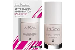 ‎LA ROSA PRODUCTOS PROFESIONALES La Rosa AFTER HYBRID/TIPS REGENERATOR - Intensive Kur und Regeneration für beschädigte Nägel nach Hybrid- und Gelnägeln - 10 ml