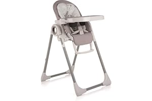 Jané Kosmic Chaise Haute Compacte, Pliable, Similicuir, de 0 à 3 Ans, 5 Positions d'Inclinaison et 7 Hauteurs Différentes, Plateau Amovible, Réducteur Réversible