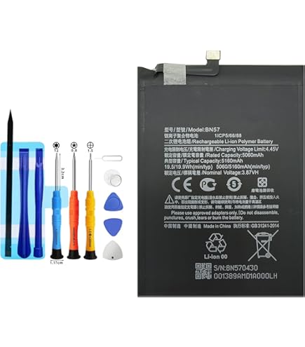 Batteria Originale Per Xiaomi POCO X3 &ndash; 5160 MAh, Ricambio Pari All'originale, Compatibile BN57