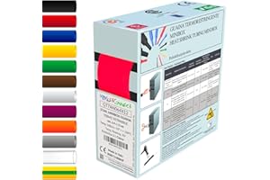 MarketConnect® Guaina Termorestringente Ø 6,4 mm, L 12mt • ROSSO • MINIBOX 2:1 STANDARD