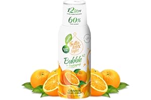 FruttaMax Sirop d’Orange Sans Sucre – 60% de Fruit Réel | Sirop à Faible Teneur en Calories pour Sodas, Cocktails & Desserts – 500ml