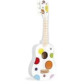 Janod - Chitarra Coriandoli (Legno), Strumento Musicale per Bambini, Giocattolo Di Imitazione e Risveglio Musicale, Colore: R