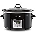 Crock-Pot Digital Slow Cooker | 3.5L (3 to 4 People) | Programmable Countdown Timer | EU Plug with 2 Pins | Black [CSC113X]