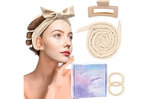 AERZOUSER Rizador De Pelo Sin Calor, Heatless Hair Curlers, Ondas Sin Calor,Heatless Curls, Rizos sin Calor，Para Cabello Con Cabello Naturalmente Rizado, No Es Necesario Hacer Permanente