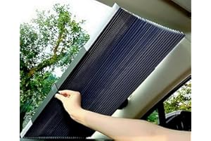 AUSUKY Car Retractable Curtain UV Protection Front Windshield Sun Visor Accessories
