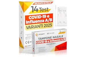 POLONORD ADESTE Adeste – 14 Tamponi Covid 19 e Influenza rapido. Test Covid Influenza che distingue l'Influenza 2025 dal SARS-CoV-2