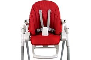 BAMBINIWELT BY RAFAEL K. BAMBINIWELT Coprisedile di ricambio compatibile con Peg Perego Prima Pappa ZERO3 & SIESTA (rosso mélange)