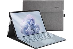 Omnpak Case for Microsoft Surface Pro 11 (2024) / Surface Pro 10 / Surface Pro 9 Case 13 Inch Lightweight Protective, Multiple Angle, Stylus Holder, Compatible with Type Cover Keyboard