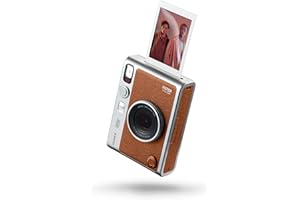 instax mini EVO Hybrid camera and smartphone printer, BROWN