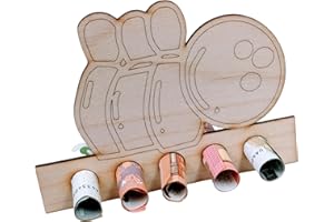 Bamboorilla Geldgeschenk Verpackung - originelles Holz Geldgeschenk - Geschenkidee für Männer und Frauen zum Geburtstag (Bowling)