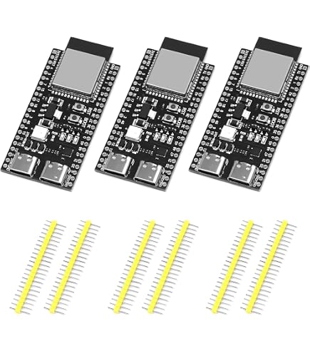 Waveshare ESP32-S3 Microcontroller with Pinheader, 2.4GHz Wi-Fi Development Board, 240MHz Dual Core Processor, ESP32-S3-WROOM Module, 32MB Flash And 16MB PStatic RAM Waveshare ESP32-S3 Microcontroller with Pinheader, 2.4GHz Wi-Fi Development Board, 240MHz Dual Core Processor, ESP32-S3-WROOM Module, 32MB Flash And 16MB PStatic RAM