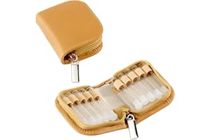 MV-Versand Globulitasche mit 10 Gläsern, Taschenapotheke, Notfallapotheke (Leder Natur)