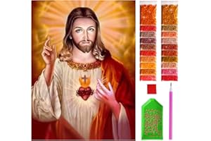 ARTULIO Diamond Painting Kit Completo - Argomento religioso: Gesù Cristo - 30x40cm - Decorazione per Casa e Pareti, Pittura Diamante Fai da Te