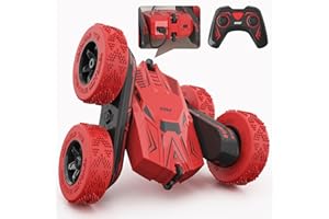 SGILE Voiture Télécommandée Enfant, Voiture Cascadeuse RC pour Les Enfants de 6 Ans et Plus, Voiture Telecommandé à Charge Directe avec Rotation de 360° des 2 cotés pour Garçons et Filles