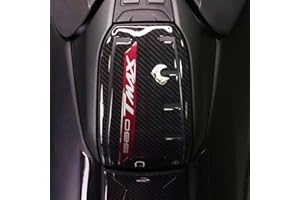 labelbike - Autocollant en en Résine Gel 3D de Protection pour Bouchon de réservoir, Compatible avec Yamaha Tmax 560 Carbonio Rosso Ergal
