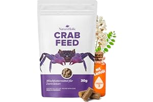 NatureHolic - Krabbenfeed I Nourriture pour crabes I Ingrédients naturels de Haute qualité I Made in Germany I pour Les crabes en Terrarium, paludarium, aquaterrarium et Aquarium