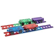 Circuit Train Magnétique électrique - 51/81/118 Pièces - Jeu Construction Enfant - Boucles, Défis Gravité - Cadeau éducatif