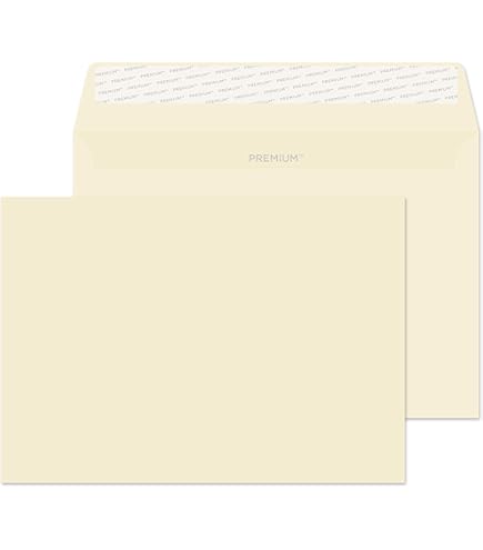 50 C6 Conqueror Laid (Textured) Cream Envelopes (¼ A4 - View #7