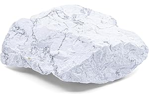 Mineral Est | Pierre Howlite blanche brute qualité Extra | Taille : 5 à 7 cm | Développe la mémoire, Invite à la quiétude | Lithothérapie et chakras