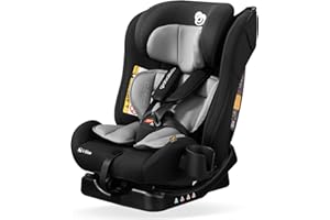 globalkids Isize Baby Car Seat-Child Car Seat is Suitable for Children from 40-150cm(New Norn-12 Years Old),Group 0+1/2/3 (0-36 kg),R129 Highback Booster Car Seat with Cupholders, Black