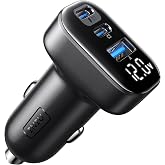 INIU Fast Charging Car Charger 90W, [Dual 45W] Cigarette Lighter Charger 3 | PD&amp;QC3.0 USB-C Car Charger 12/24V Accessories, M