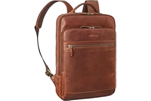 STILORD 'Banks' Skórzany Plecak na Laptopa 15,6 Cala Du¿y Plecak Biznesowy Laptop Backpack do Pracy Uniwersytet Podró¿y Plecak z Prawdziwej Skóry