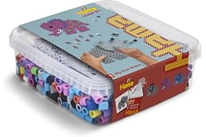 Hama Maxi beads & Pegboard Box | Approx. 600 beads, 1 Elephant Pegboard | Booklet with Printed Bead Designs, Instructions & Ironing Paper | Mosaic Decoration Arts & Craft for Creative Children Ages 5+