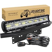 Barre LED 20 Pouces 510W SKYWORLD - Spot/flood Combo - IP67 - Pour Camion, SUV, ATV - Avec Support