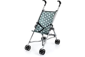 Bayer Design 30558AA Poussette Canne Poupon Pliable, Ceinture de sécurité intégrée, Roues Doubles