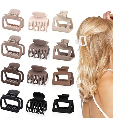 Grandi Clip Artiglio Per Capelli Opache Donna 11,5cm &ndash; Geometria Boheme