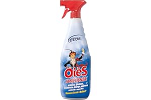 OièS Saniessenza Detergente Profumato 750 ml - Profumatore Ambiente 5 in 1 Spray Igienizzante Multiuso per Pavimenti e Superfici - Profuma, Igienizza, Deodorizza, Deterge e Spolvera - Blue