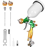 BEETRO HVLP Pistola a Spruzzo ad Aria Compressa Professionale, Ugello da 280-320 mm con Ugello Largo da 1,3/1,4 mm, Capacità 