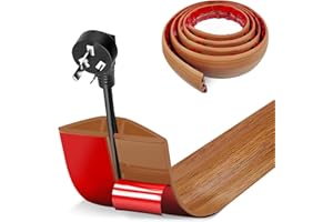 BOUFEIDA 2M x3cm Protezioni per Cavi a Pavimento, Autoadesivo Copricavi per Pavimento Passacavo a Pavimento Perfetti per Tutti i Cavi di Alimentazione a Casa, Ufficio, Scuola, Magazzino