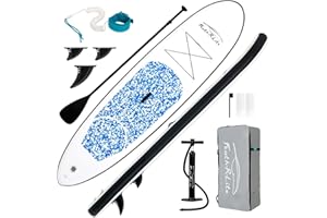 FEATH-R-LITE 10' &11' Inflatable Ultra-Light Stand Up Paddle Board for All Skill Levels Included with SUP, Adj Paddle, Pump, Backpack, Leash