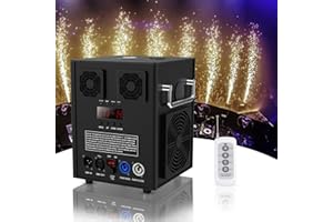 PROPULSION LIFE Pyrotechnikmaschinen, 530W DMX Bühneneffekt Funke Feuerwerk Maschine mit Fernbedienung, 3-16.5FT Cold Spark Spezialeffekt Maschine ist geeignet für DJ, Hochzeit, Halloween, Weihnachten, Party