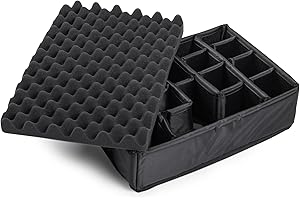 B&W International GmbH – zmienny podział na naszą wytrzymałą walizkę transportową na zewnątrz – typ 5000, RPD/5000, czarny